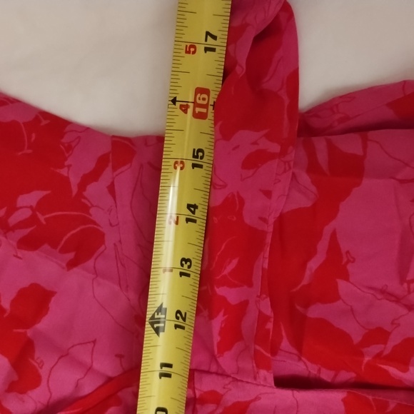 Tanya Taylor size 6 hot pink and red floral 100% silk dress - Picture 13 of 16